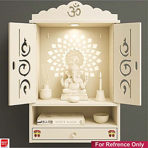 DailySo Diwali Sticker Dotted Laxmi Charan Handicraft - Meena Design, Multicolour Pooja Décor, 2 pcs For Entrance Home Decorations, Ideal for Temple