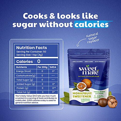 Sweetmate Monk Fruit Sweetener, 200 g