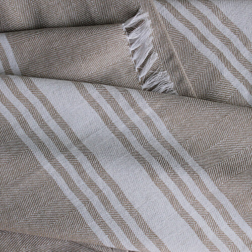 Suntails Herringbone Bath Towel - 230 GSM, Beige, 75 x 150 cm, 1 pc