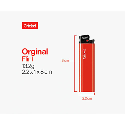 Cricket Original Fusion Platinum Disposable Pocket Lighter, 1 pc  
