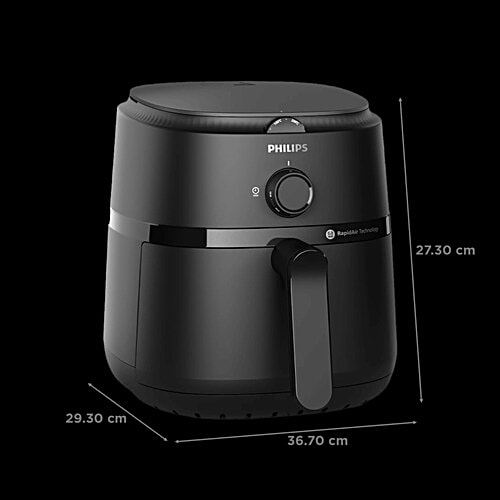 Philips India 1000 Series 4.2 L 1500-Watt Air Fryer With Rapid Air Technology - Black, 1 Unit