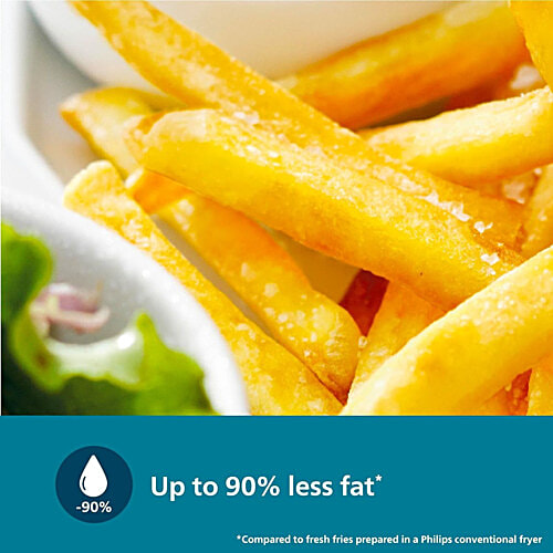 Philips India 1000 Series 4.2 L 1500-Watt Air Fryer With Rapid Air Technology - Black, 1 Unit