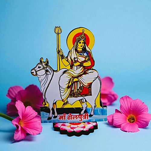 House of Festivals MDF 9 Swaroop Of Mata Set Cutout, 9 pcs