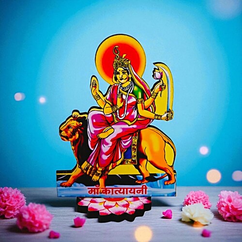 House of Festivals MDF 9 Swaroop Of Mata Set Cutout, 9 pcs