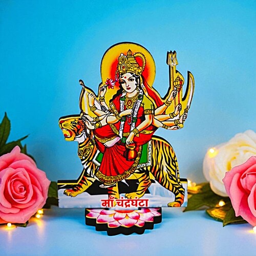 House of Festivals MDF 9 Swaroop Of Mata Set Cutout, 9 pcs