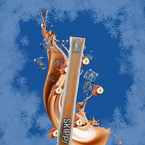 Skippi Hazelnut Frozen Ice Pops, 80 ml  No Artificial Colours, No Artificial Flavours, No Artificial Sugar, Scoop Free Indulgence
