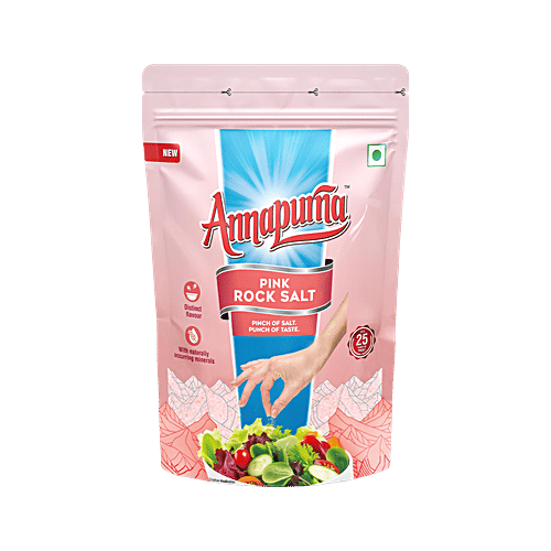 Annapurna Food Pink Rock Salt, Sendha Namak, 1 kg  Distinct Flavour, With Naturally Occurring Minerals