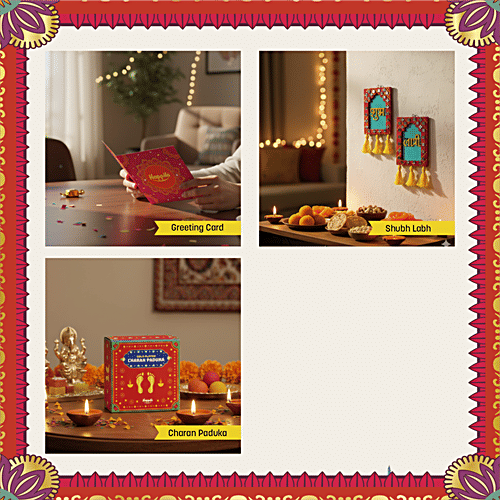 Happilo Shubh Labh Gift Pack | 7 Items | Premium Dry Fruits Hamper | Celebration Box, 175 g  