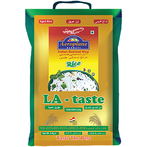 Aeroplane Indian Basmati Rice, 5 kg