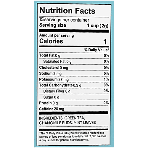 Dorje Chamomile Tea, 30 g (15 Bags) No Artificial Oils