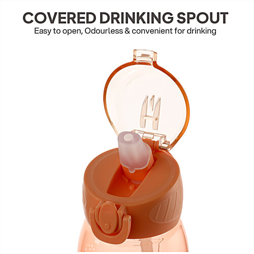 Cello Inspire Large Sipper Water Bottle - Orange, 900 ml  