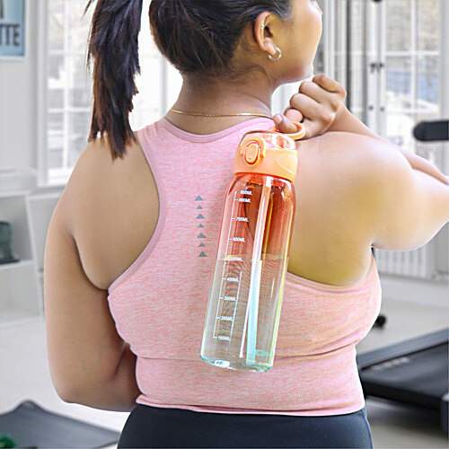 Cello Inspire Large Sipper Water Bottle - Orange, 900 ml  