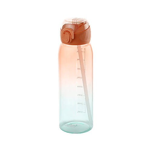 Cello Inspire Large Sipper Water Bottle - Orange, 900 ml  