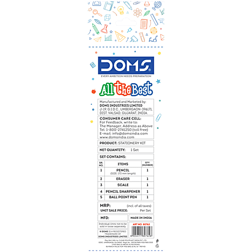 Doms All The Best Stationery Kit, 1 pc