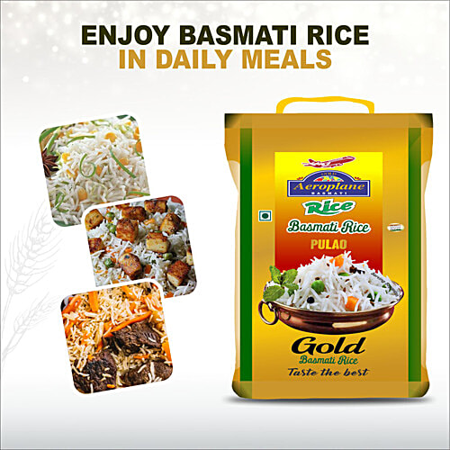 Aeroplane Gold Basmati Rice, 5 kg