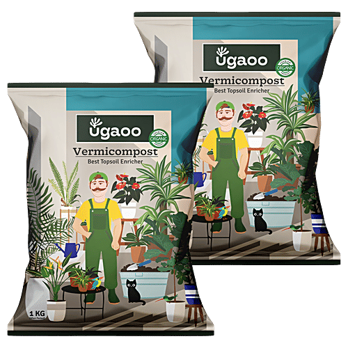Ugaoo Vermicompost, 1 kg (Pack of 2) 