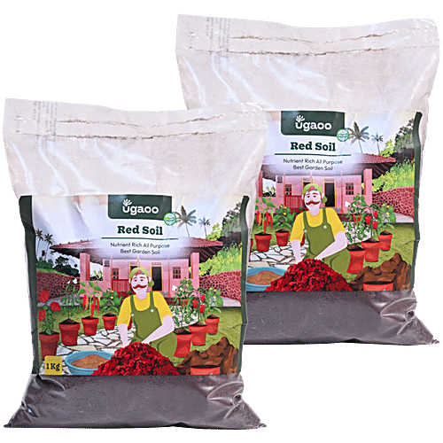 Ugaoo Garden Red Soil, 1 kg (Pack of 2)