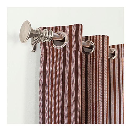 Suntails Utsav Door Curtain - Brown, 210x120 cm, 2 pcs  