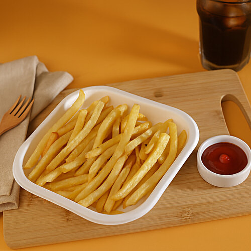 Classi Bio 7" Disposable SQ. QSR Plates, 25 pcs  