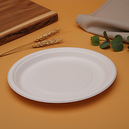 Classi Bio Plain Disposable Super Buffet Plates - 29.50 cm, 10 pcs  