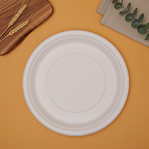 Classi Bio Plain Disposable Super Buffet Plates - 29.50 cm, 10 pcs  