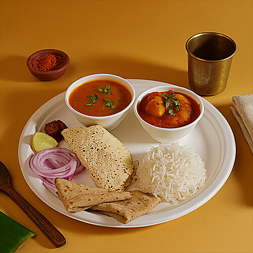 Classi Bio Plain Disposable Super Buffet Plates - 29.50 cm, 10 pcs  