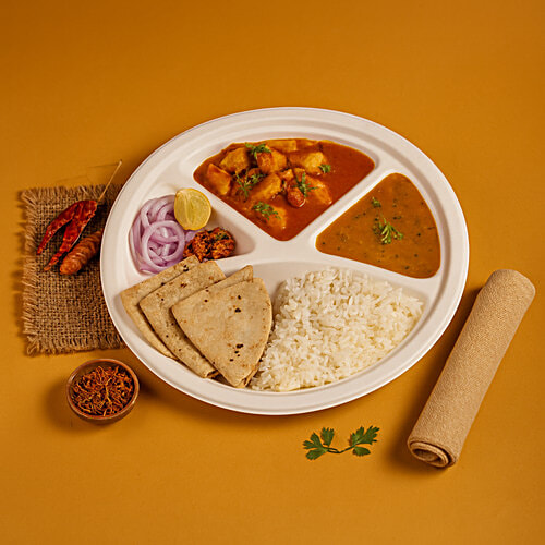 Classi Bio Disposable 4 Compartment Super Buffet Plates - 29.50 cm, 10 pcs  