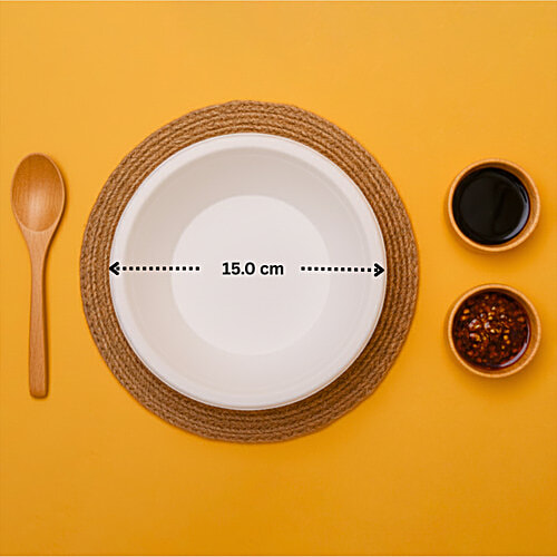 Classi Bio Disposable Round Bowls - Large, 360 ml (Pack of 25) 