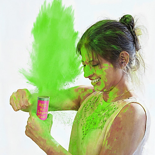 Oye Happy Re-usable Mehendi Bomb - Green Colour, 1 pc  