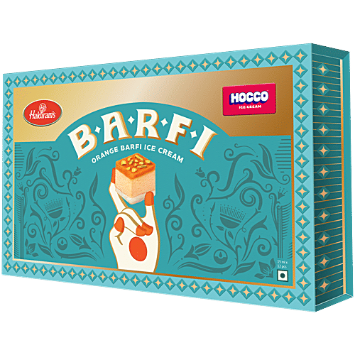 Hocco Orange Barfi Ice Cream, 300 ml Carton 