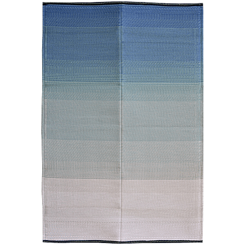 Sapana Carpet-Mats Polypropylene Foldable Chatai Mat - Ombre Aqua, 180 x 120 cm, 1 pc