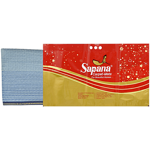 Sapana Carpet-Mats Polypropylene Foldable Chatai Mat - Ombre Aqua, 180 x 120 cm, 1 pc