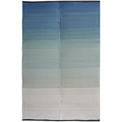 Sapana Carpet-Mats Polypropylene Foldable Chatai Mat - Ombre Aqua, 180 x 120 cm, 1 pc