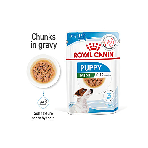 Royal Canin Mini Puppy Wet Dog Food For 2-10 Months - Stage 3, 85 g (Pack of 12)