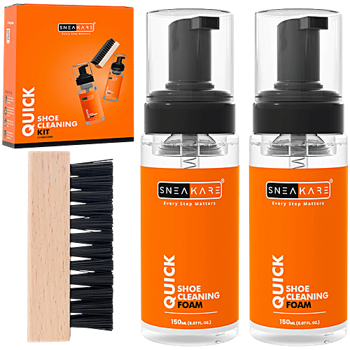 Sneakare Quick Shoe Cleaning Kit With Foam Cleaner, 1 pc  