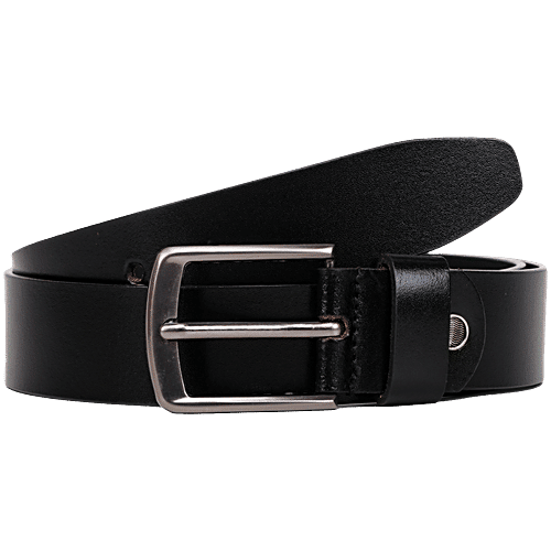Ally Carter Men Leather Belt - Black, 1 pc (Size - 38) 