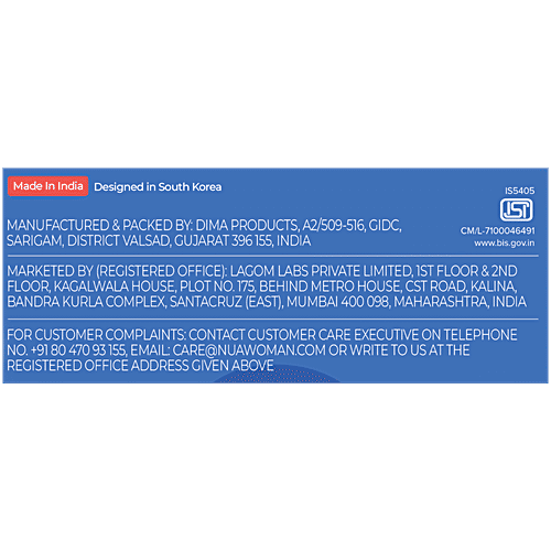 Nua All Night Comfort Sanitary Pads - XXXL, 18 pcs Zero Irritation, Toxic Free