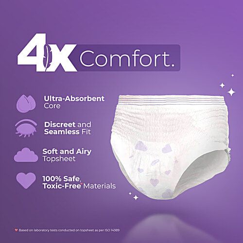 Nua Comfort Disposable Period Panties - L-XL, 5 pcs Disposable Ultra Absorbent