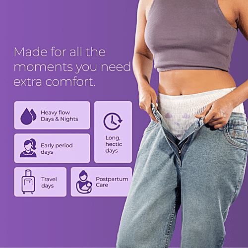 Nua Comfort Disposable Period Panties - L-XL, 5 pcs Disposable Ultra Absorbent