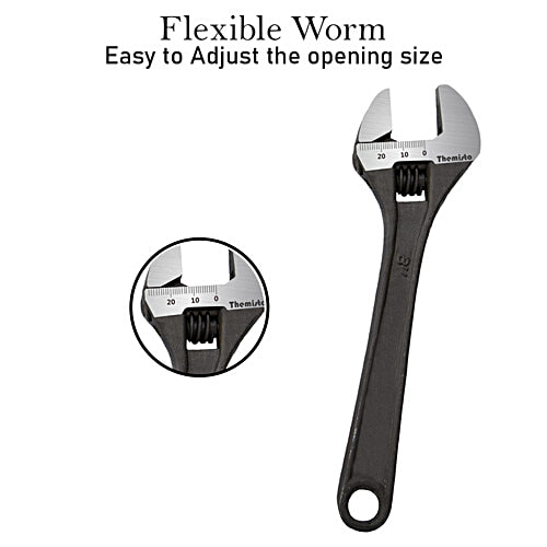 Themisto TH-T11 20 cm Adjustable Wrench, 1 pc