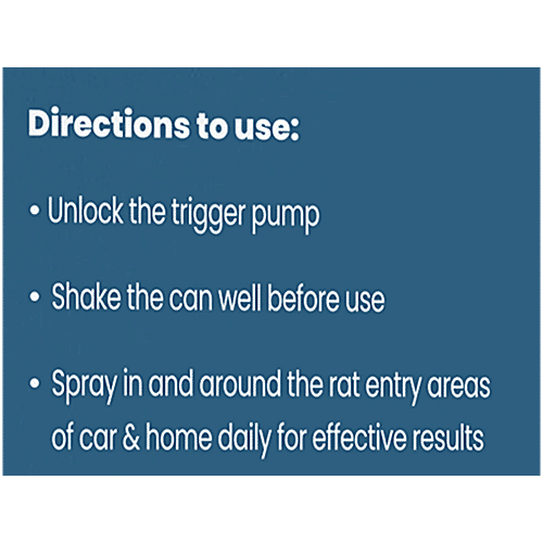 HIT Fresh Peppermint Fragrance Rat Repellent Spray, 200 ml