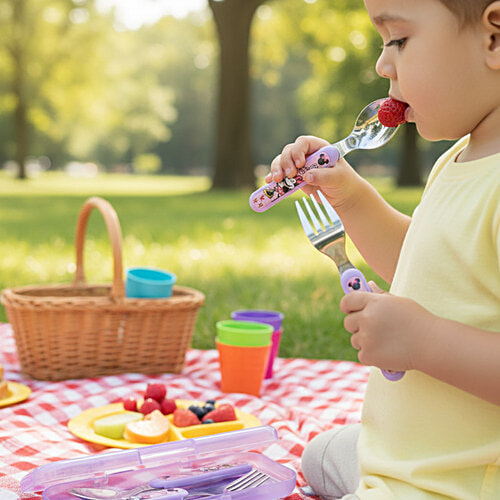 Gluman Disney Minnie Cutlery Set For Kids, 1 pc