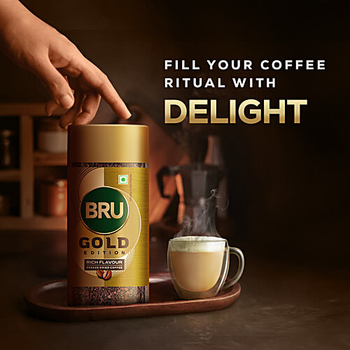 BRU Gold Freeze Dried Coffee, 55 g  Rich Flavour