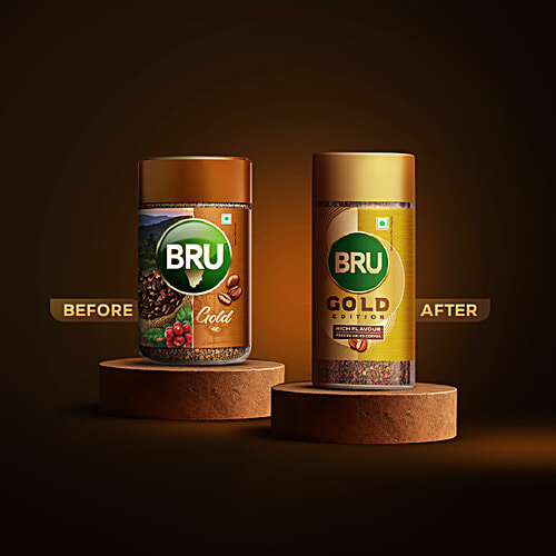 BRU Gold Freeze Dried Coffee, 55 g  Rich Flavour