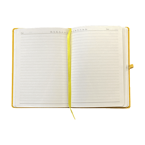 Cubic A5 Undated New Year Diary - Yellow, 1 pc  