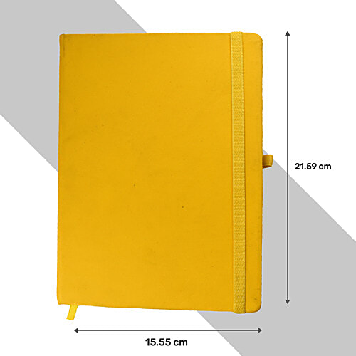 Cubic A5 Undated New Year Diary - Yellow, 1 pc  