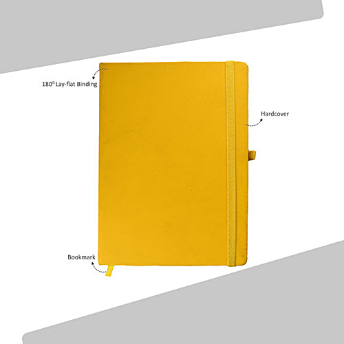 Cubic A5 Undated New Year Diary - Yellow, 1 pc  