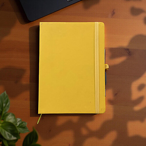 Cubic A5 Undated New Year Diary - Yellow, 1 pc  