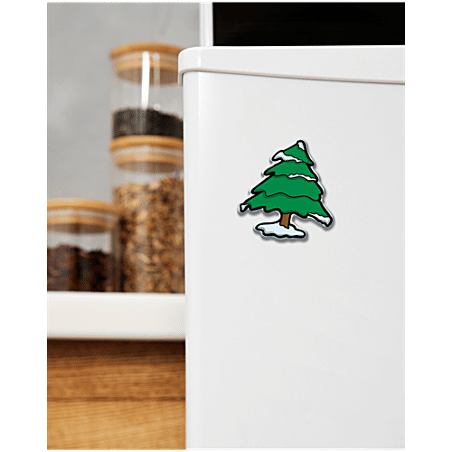 Mad Over Print Christmas Tree Fridge Magnet - Green, 1 pc