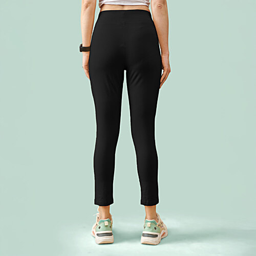 Lyra Women's Solid Lounge/Yoga Pant - Black, 1 pc (Size - M) 